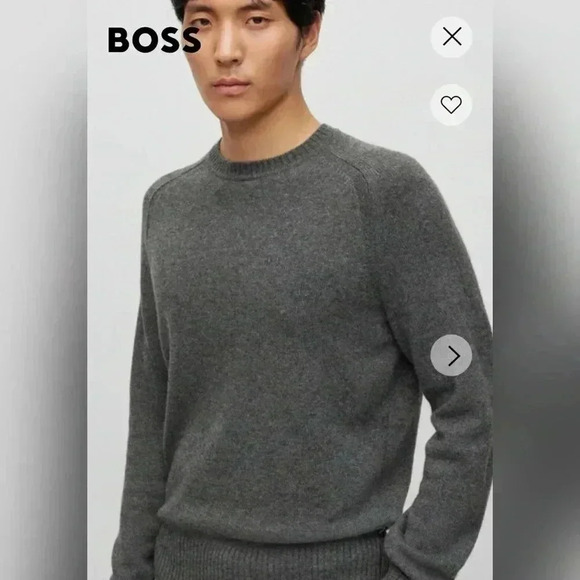 Hugo Boss Men’s Extra Fine Merino Wool Sweater Size M - Picture 3 of 4